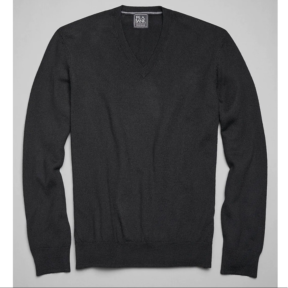 NWOT Jos. A. Bank 100% Cashmere V Neck